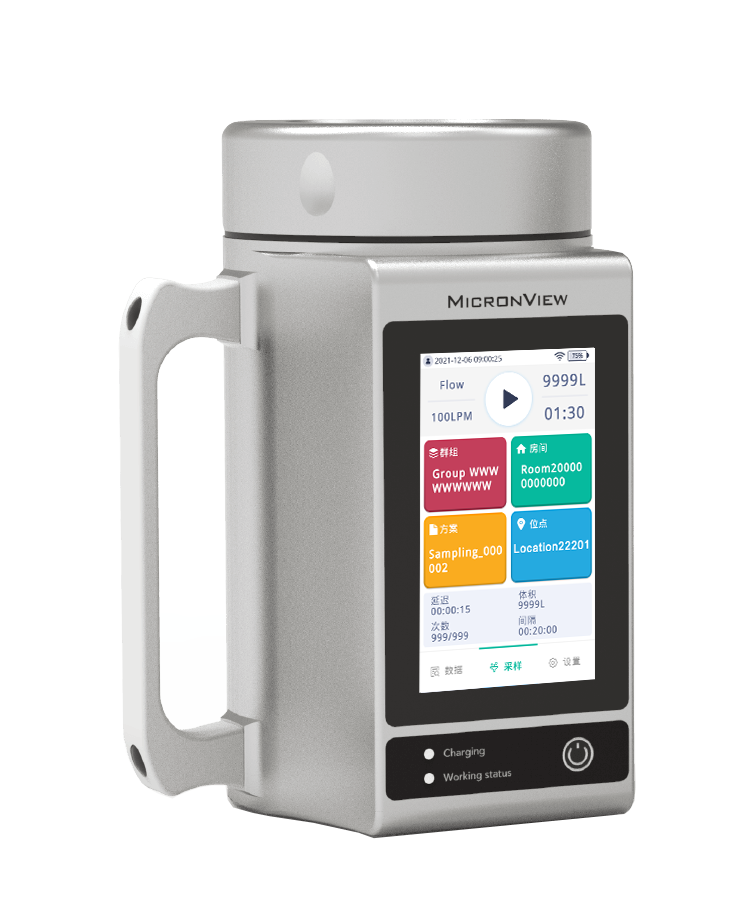 Touch Screen BioAerosol Sampler With 220V AC Battery